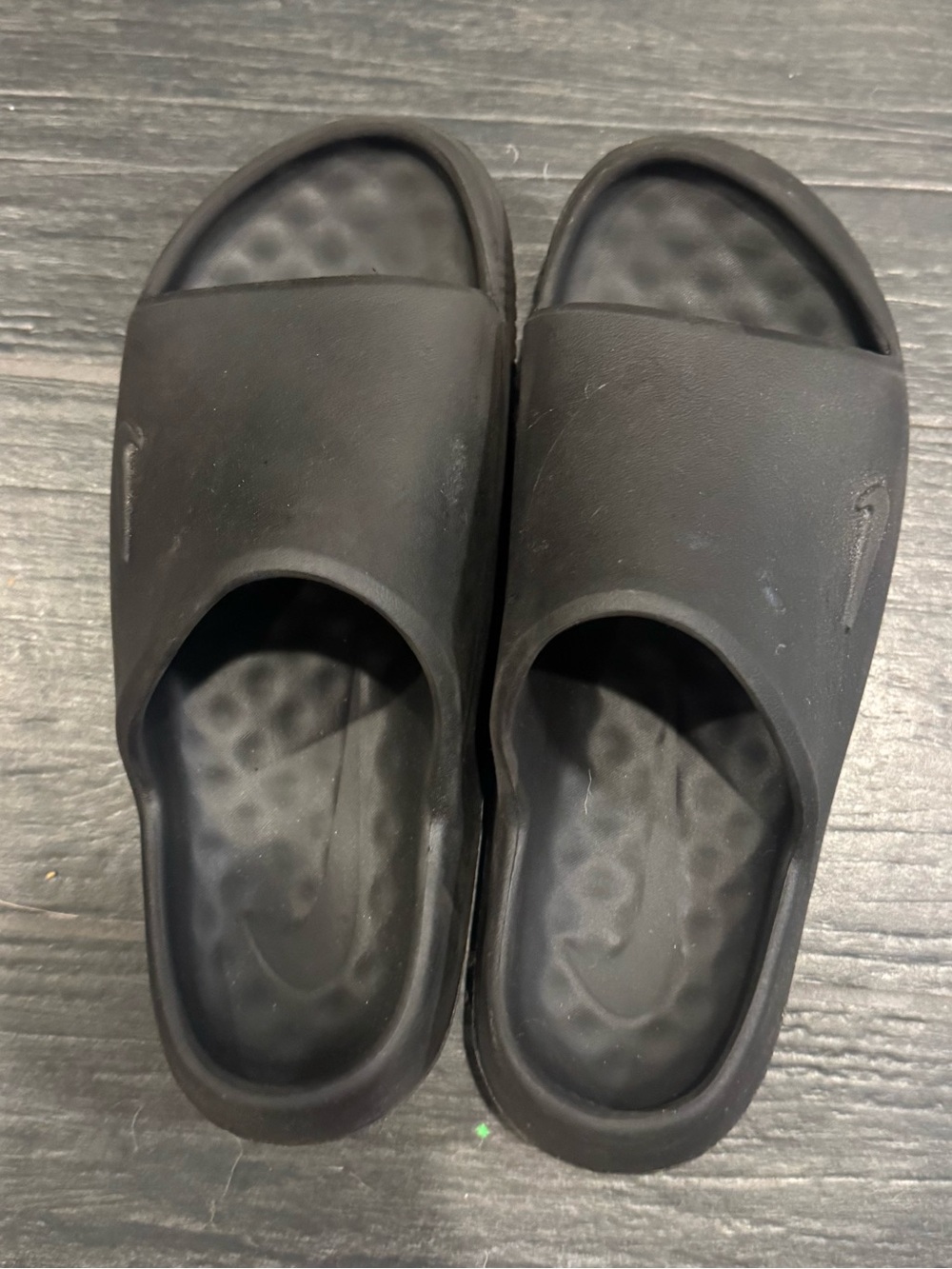Nike Black Slip-On Slide Sandals